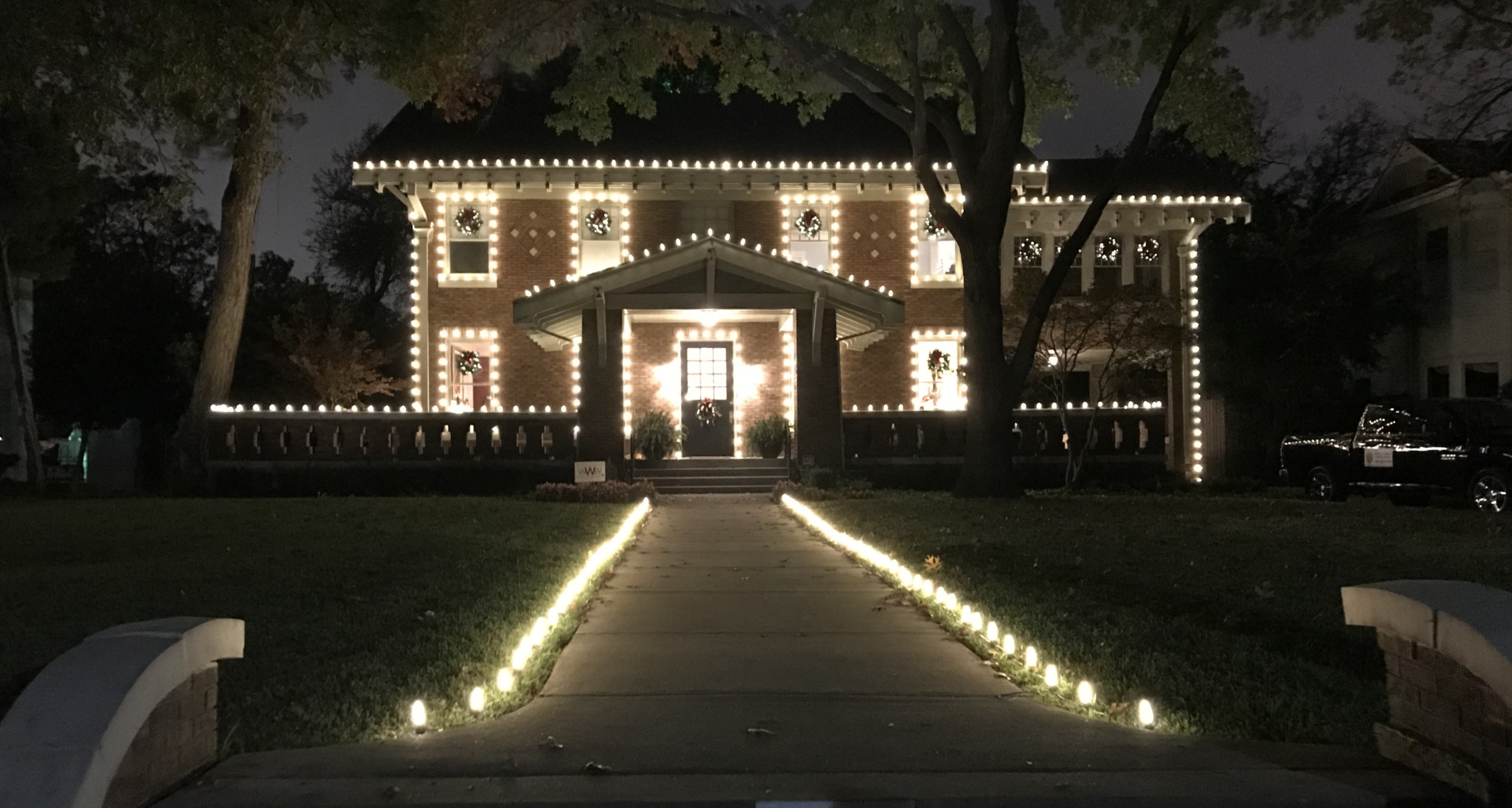Christmas lights display