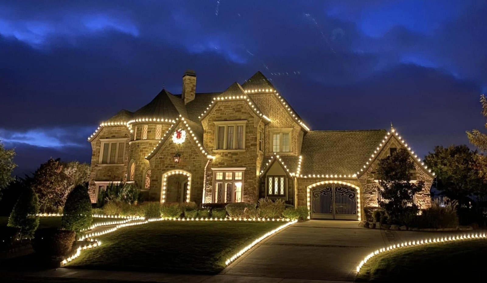 Christmas lights display